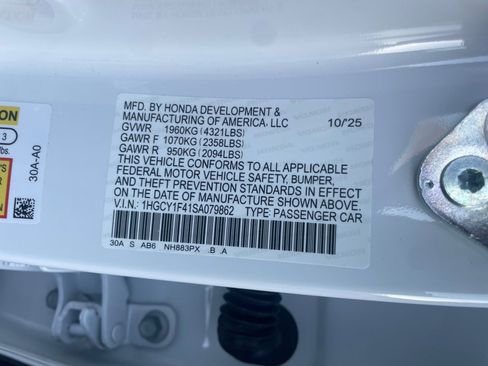 New 2025 Honda Accord SE image 35