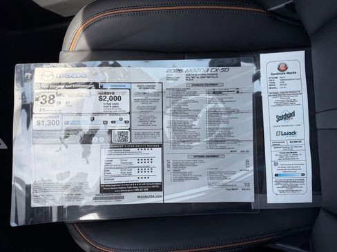 New 2026 MAZDA CX-50 AWD 2.5 Hybrid w/ Cargo Package image 35
