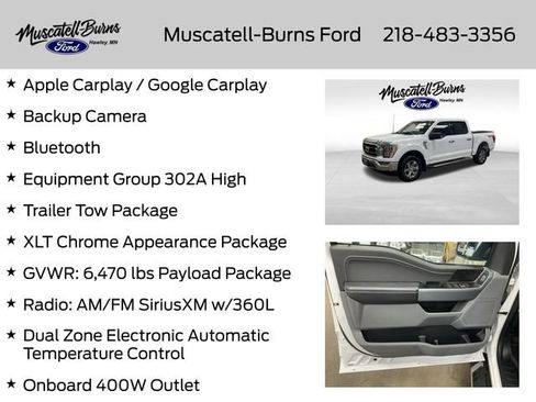 Used 2023 Ford F150 XLT w/ Equipment Group 302A High AWD/4WD image 7