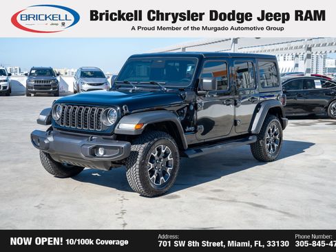 Used 2025 Jeep Wrangler Unlimited Sport S 4xe w/ LED Headlamp & Fog Lamp Group image 1