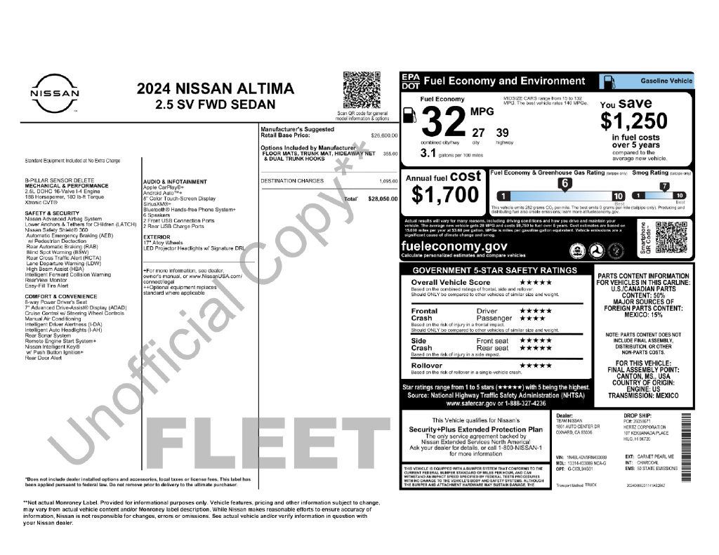 Used 2024 Nissan Altima 2.5 SV FWD image 34