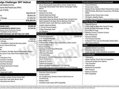 Used 2022 Dodge Challenger SRT Hellcat w/ Plus Package image 6