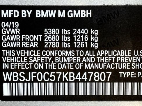 Used 2019 BMW M5 w/ Executive Package image 56