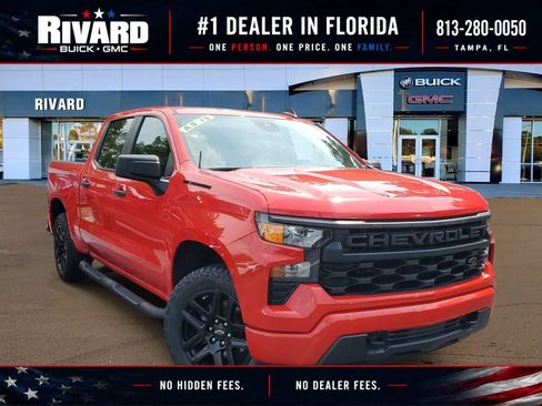 Used 2024 Chevrolet Silverado 1500 Custom w/ Turbomax Blackout Package RWD image 1
