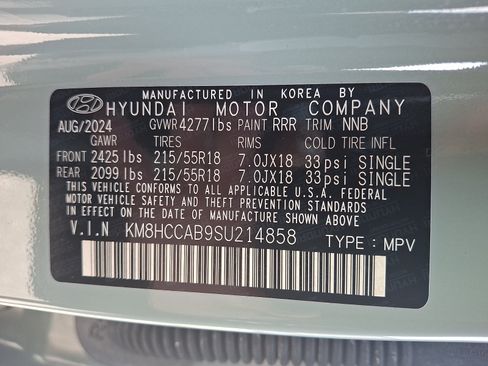 Certified 2025 Hyundai Kona SEL AWD/4WD image 27