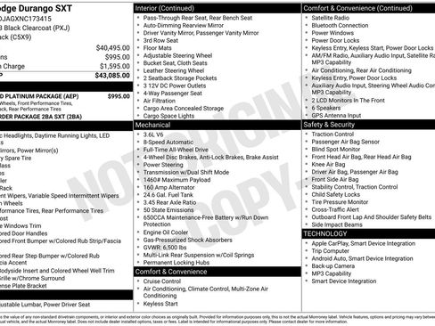 Used 2022 Dodge Durango SXT w/ Anodized Platinum Package AWD/4WD image 8