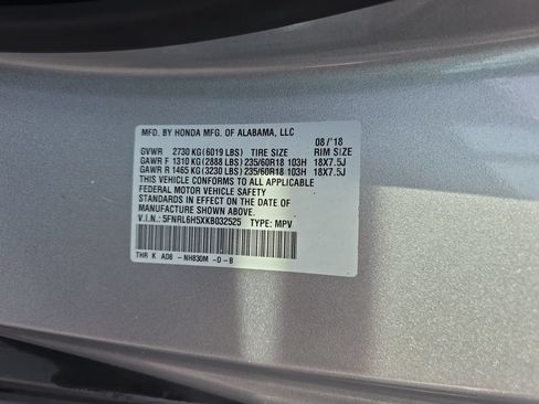 Certified 2019 Honda Odyssey EX image 25