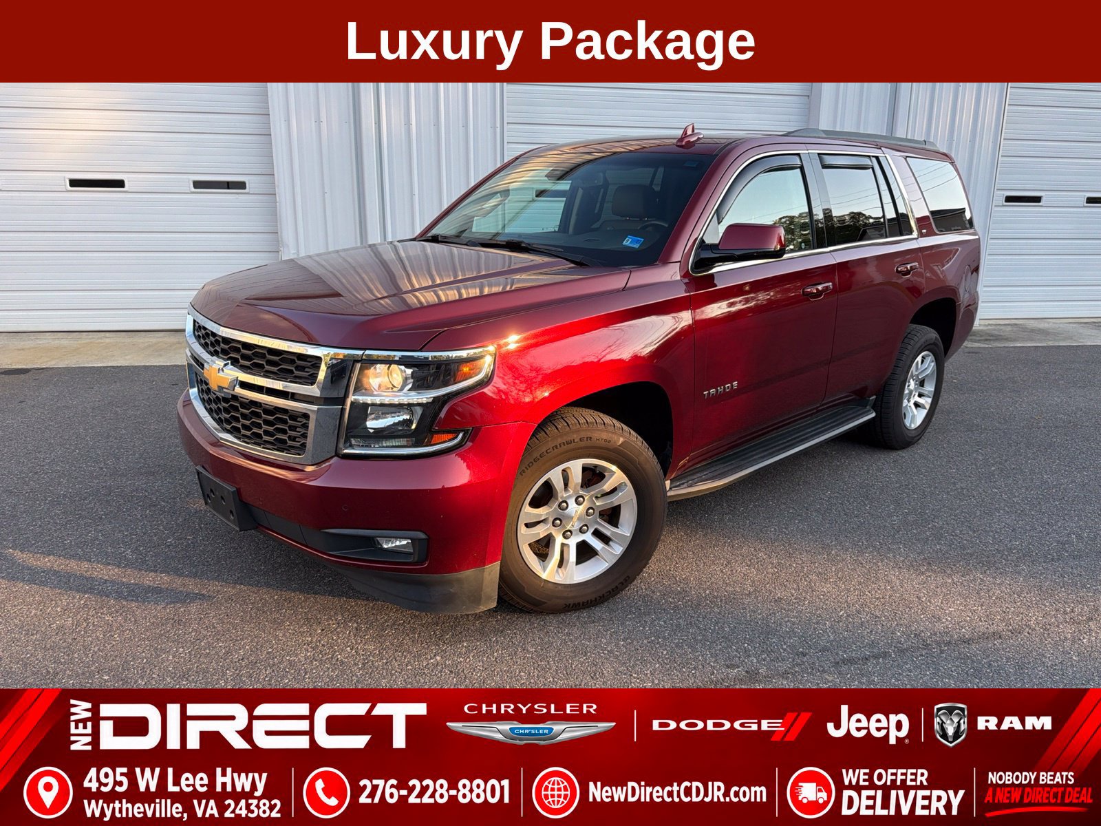 Used 2019 Chevrolet Tahoe LT w/ Luxury Package AWD/4WD image 1