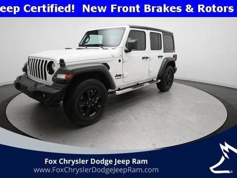 Certified 2022 Jeep Wrangler Unlimited Sport image 1