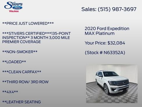 Used 2020 Ford Expedition Max Platinum AWD/4WD image 8