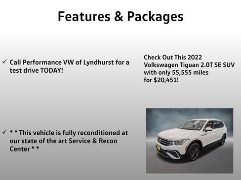 Used 2022 Volkswagen Tiguan SE AWD/4WD image 4