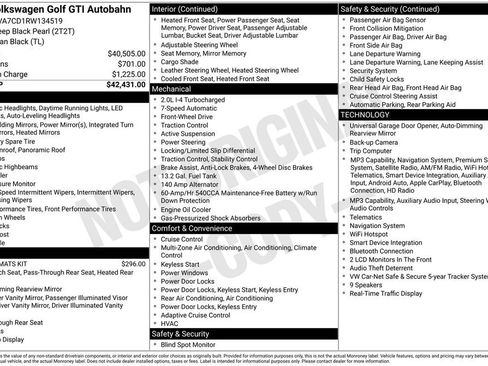 Used 2024 Volkswagen GTI Autobahn FWD image 48