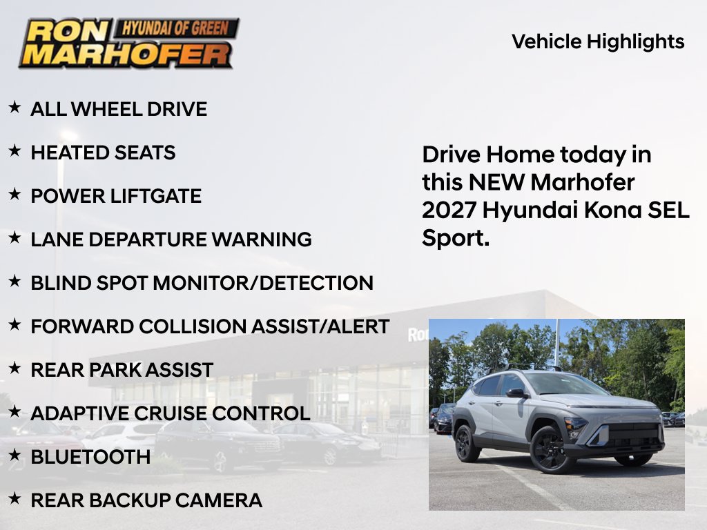 New 2027 Hyundai Kona SEL Sport AWD/4WD image 15
