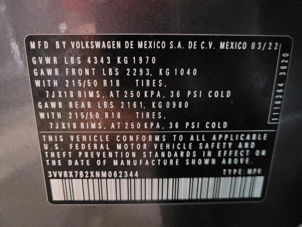 Used 2022 Volkswagen Taos SE FWD image 33