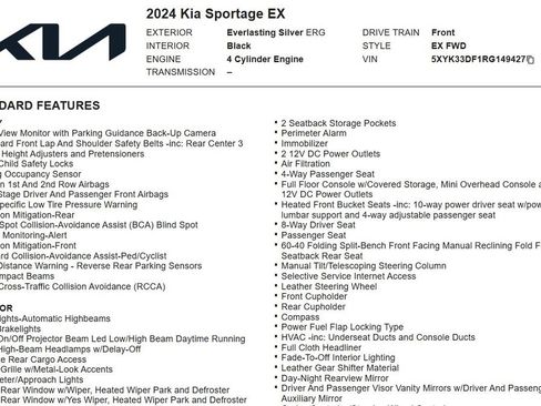 Used 2024 Kia Sportage EX FWD image 16