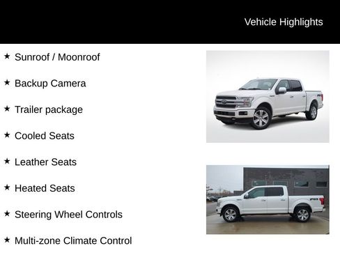 Used 2018 Ford F150 Platinum w/ Technology Package image 11