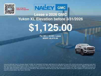 New 2026 GMC Yukon XL Elevation