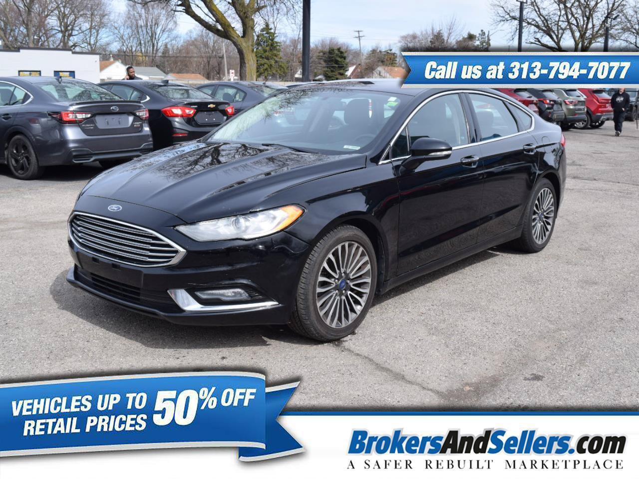 Used 2017 Ford Fusion SE w/ Fusion SE Technology Package FWD image 1