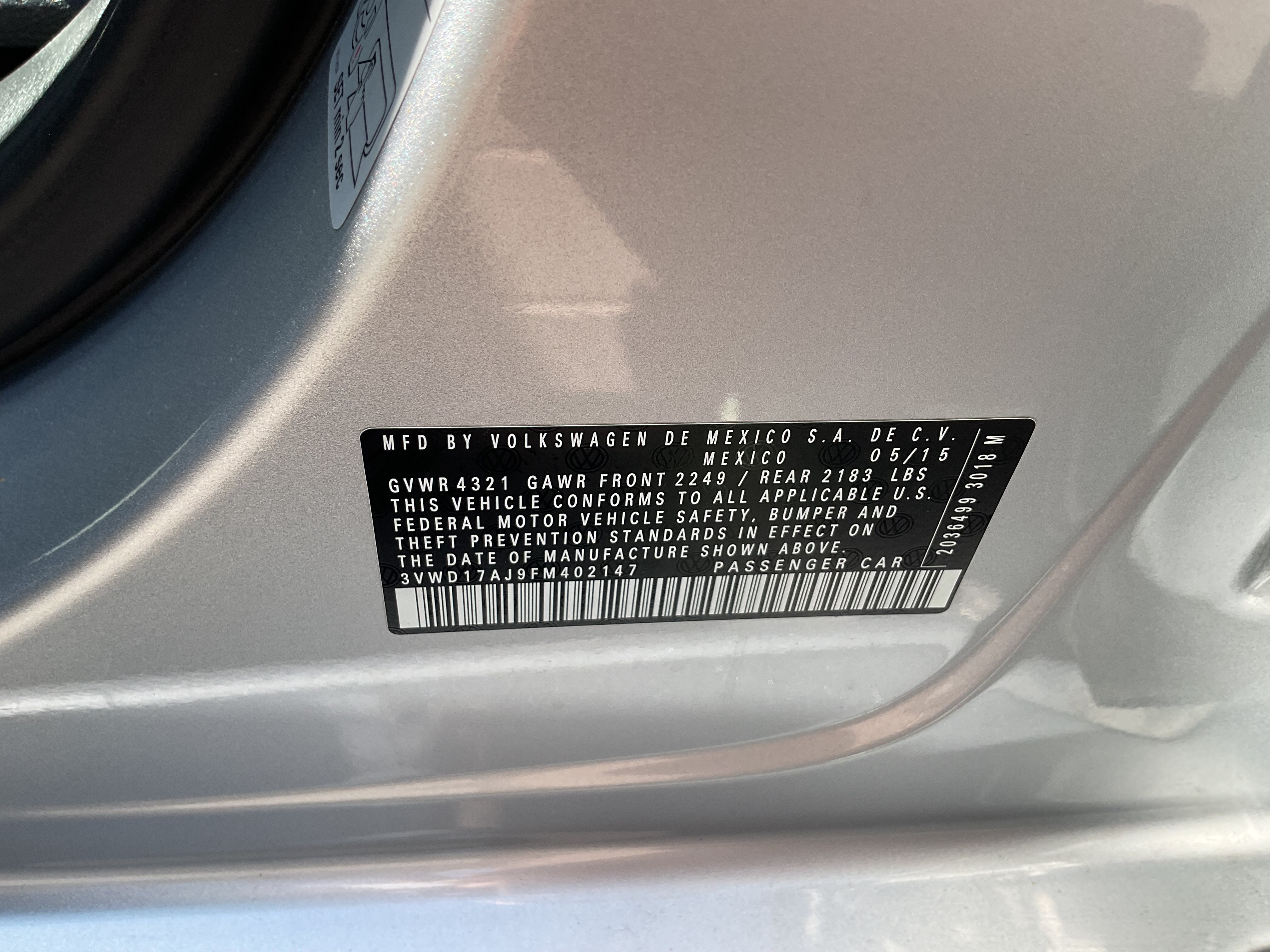 Used 2015 Volkswagen Jetta SE FWD image 18