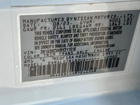 Used 2024 Nissan Sentra SV w/ Trunk Package FWD image 25