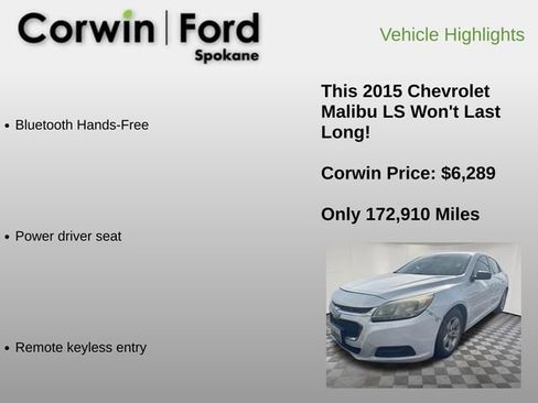 Used 2015 Chevrolet Malibu LS image 6