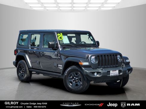 Used 2021 Jeep Wrangler Unlimited Sport image 1