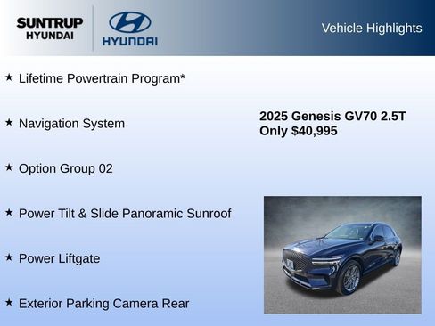 Used 2025 Genesis GV70 2.5T w/ Select Package image 8