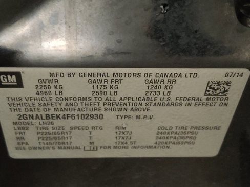 Used 2015 Chevrolet Equinox LT w/ Driver Convenience Package FWD image 33