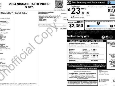 Used 2024 Nissan Pathfinder S FWD image 15