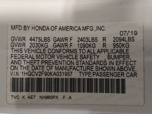 Used 2019 Honda Accord Touring image 33