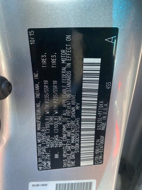 Used 2015 Toyota Sienna XLE Premium AWD/4WD image 5