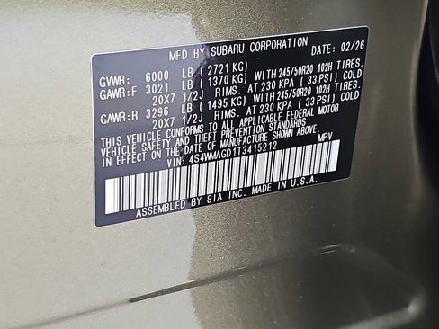 New 2026 Subaru Ascent Limited AWD/4WD image 44