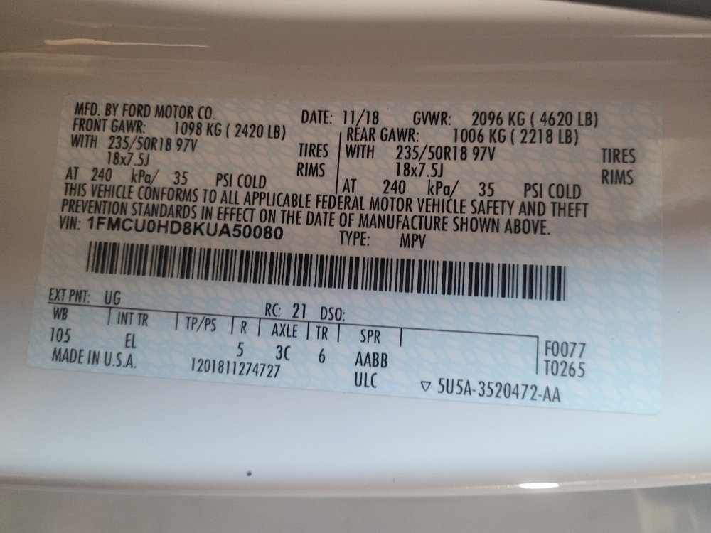 Used 2019 Ford Escape SEL FWD image 33