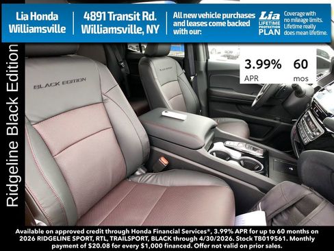 New 2026 Honda Ridgeline Black Edition image 27