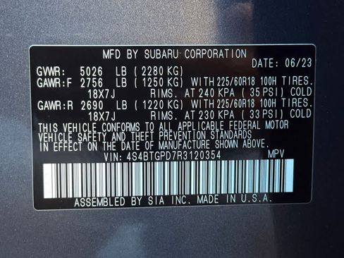 Certified 2024 Subaru Outback Touring XT AWD/4WD image 22