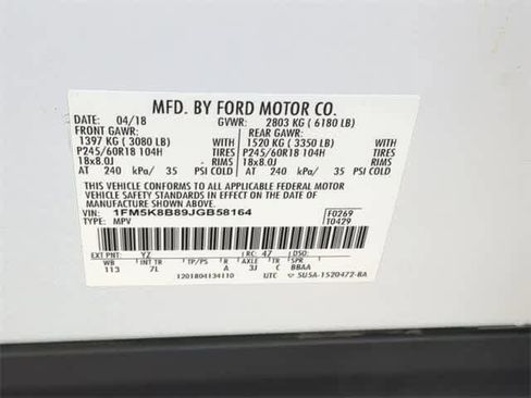 Used 2018 Ford Explorer 4WD image 36