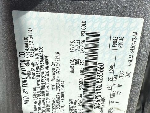 Used 2020 Ford Fusion SE FWD image 31