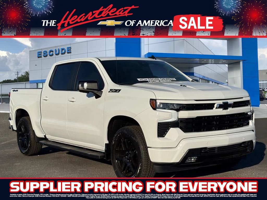 New 2026 Chevrolet Silverado 1500 RST w/ Dark Appearance Package AWD/4WD image 1