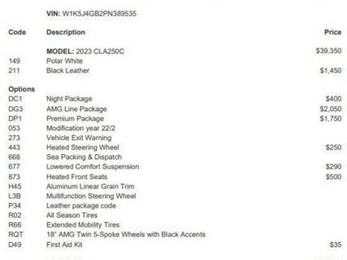 Certified 2023 Mercedes-Benz CLA 250 image 4