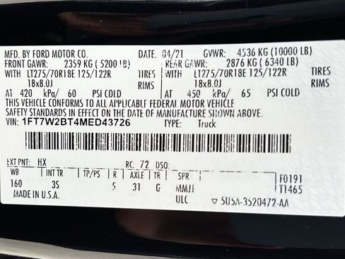 Used 2021 Ford F250 XLT AWD/4WD image 32