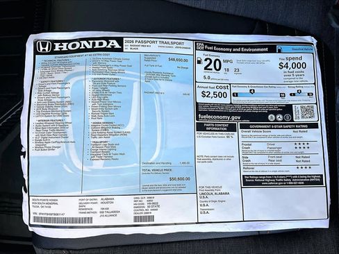 New 2026 Honda Passport TrailSport image 22
