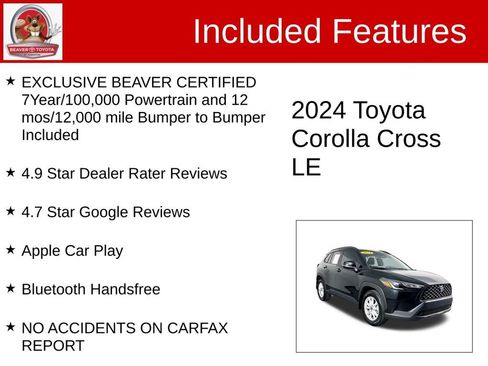 Used 2024 Toyota Corolla Cross LE image 4