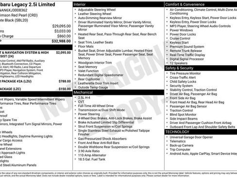 Used 2018 Subaru Legacy 2.5i Limited image 17