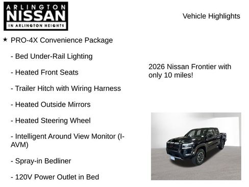 New 2026 Nissan Frontier PRO-4X w/ Pro-4x Convenience Package AWD/4WD image 7