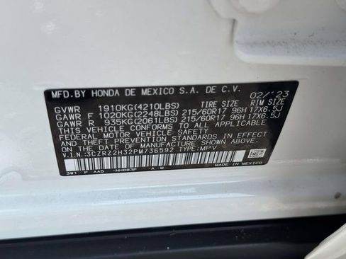 Certified 2023 Honda HR-V LX image 16