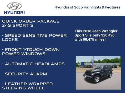 Used 2018 Jeep Wrangler Sport image 8
