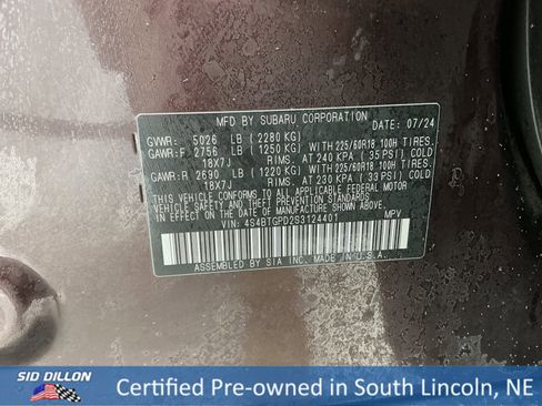 Used 2025 Subaru Outback Touring XT w/ Popular Package #2 image 14