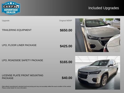 Used 2023 Chevrolet Traverse LT w/ LPO, Floor Liner Package image 3