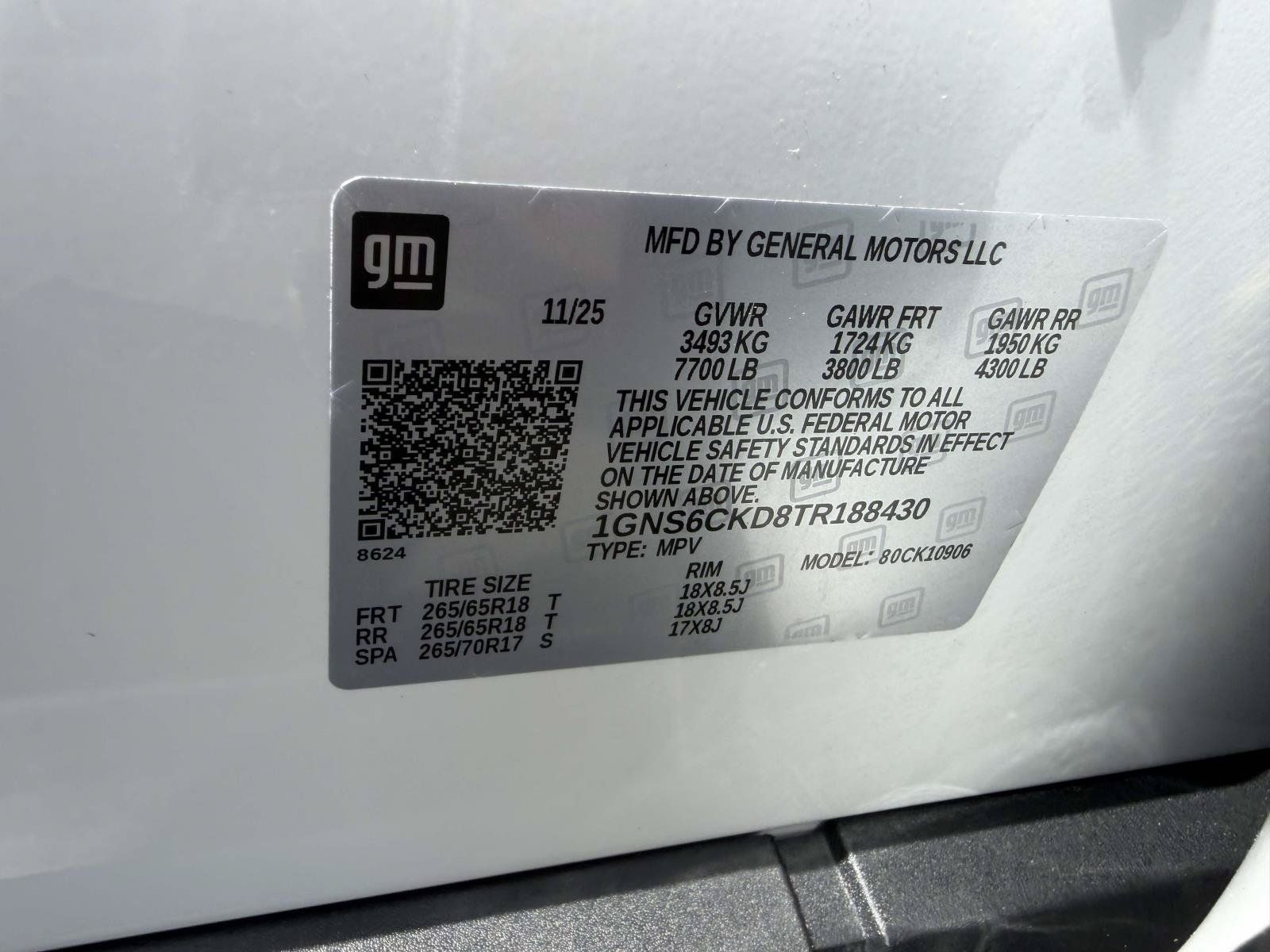 Certified 2026 Chevrolet Suburban LT w/ Comfort Package AWD/4WD image 20