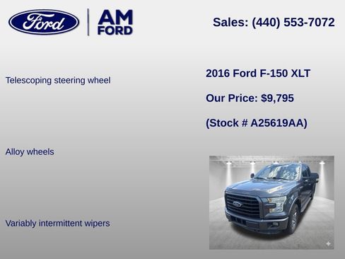 Used 2016 Ford F150 XLT w/ Equipment Group 301A Mid AWD/4WD image 18